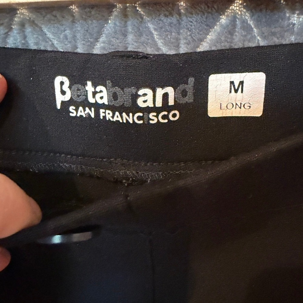Betabrand Classic DPYP Dress Pant Yoga Pant Bootcut Black LONG - Picture 4 of 7